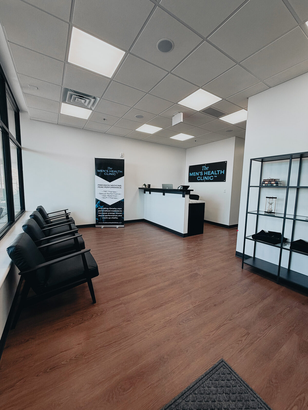 Inside The Men's Health Clinic lobby
